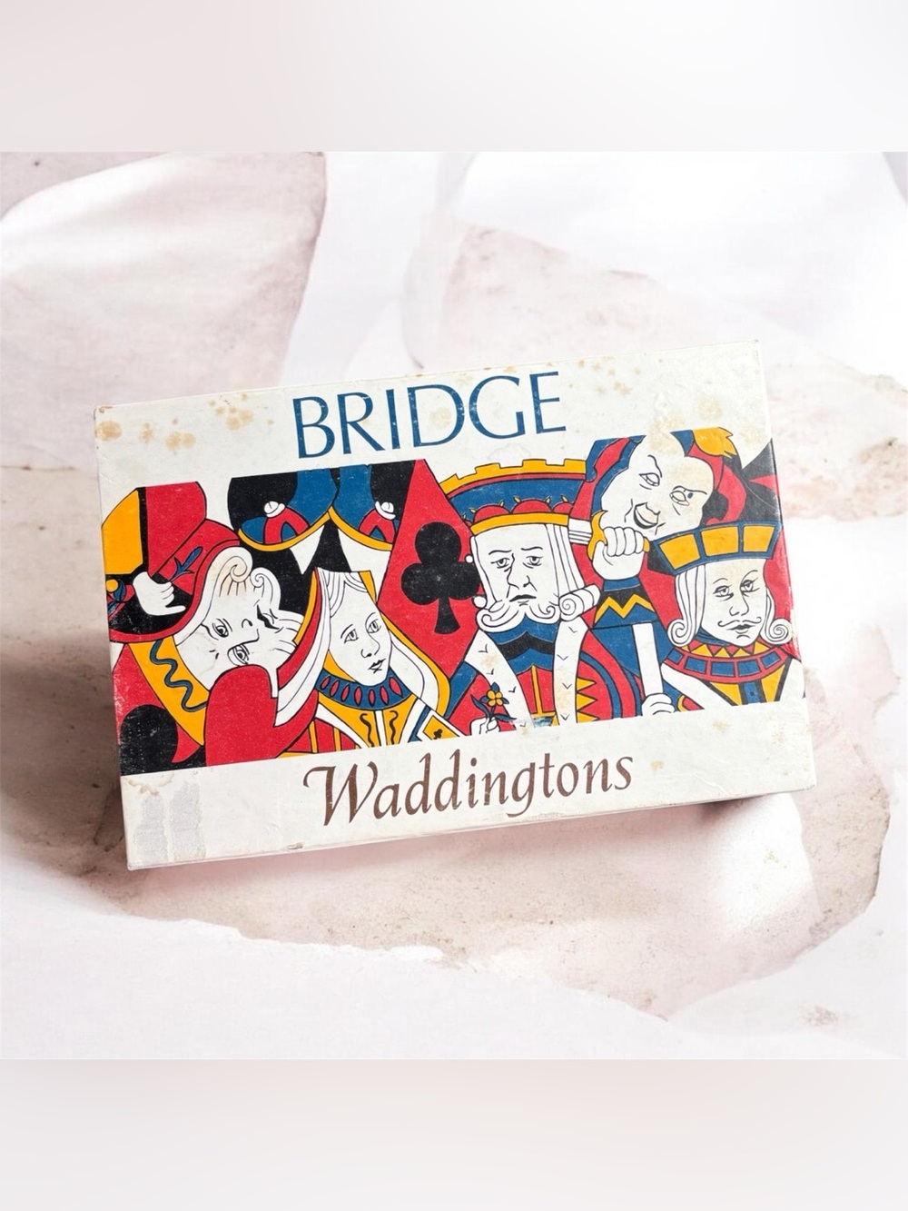 Vintage Waddingtons Bridge Card Game Set # 312 England Laws of Contract Bridge